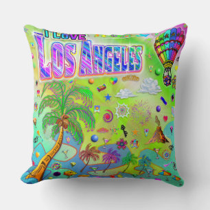 I LOVE Los Angeles Timeless Melody Coussin
