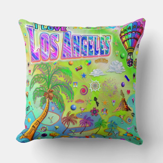 I LOVE Los Angeles Timeless Melody Coussin (Recto)
