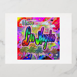 I LOVE Los Angeles Vista Express Carte postale