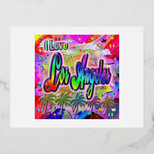 I LOVE Los Angeles Vista Express Carte postale (Recto)