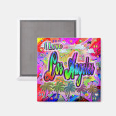 I LOVE Los Angeles Vista Express Magnet (Recto/Verso)