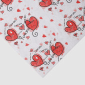 I Love, Love, Love You Tissuepapier (Detail)