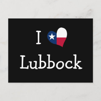 I Love Lubbock Texas Briefkaart