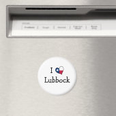 I Love Lubbock Texas Magneet (Insitu (Vaatwasser))