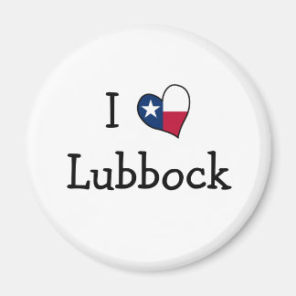 I Love Lubbock Texas Magneet