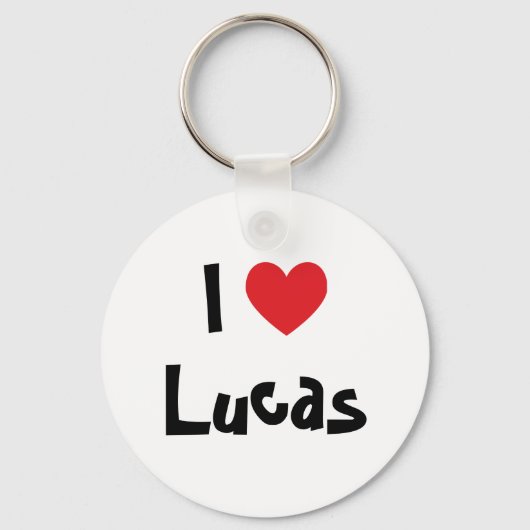 I Love Lucas Sleutelhanger (Voorkant)
