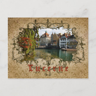 I Love Lucerne - Carte postale Vintage