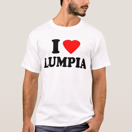 I Love Lumpia T-shirt (Voorkant)
