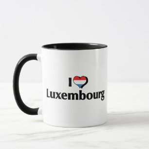 I Love Luxembourg Flag Mok