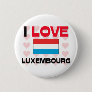 I Love Luxembourg Ronde Button 5,7 Cm