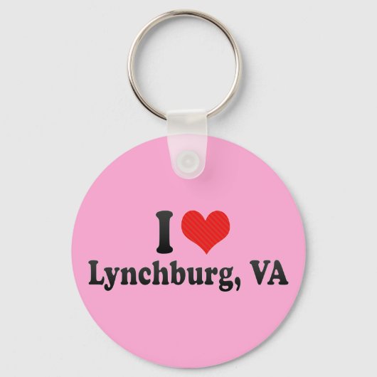 I Love Lynchburg, VA Sleutelhanger (Voorkant)