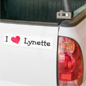 I Love Lynette Bumpersticker (Op Truck)