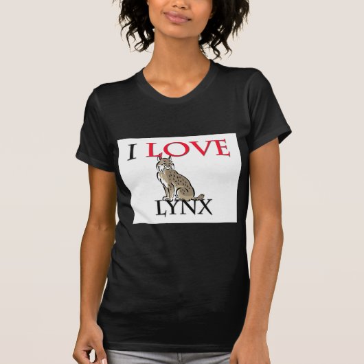 I Love Lynx T-shirt (Voorkant)