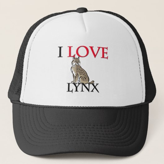 I Love Lynx Trucker Pet (Voorkant)