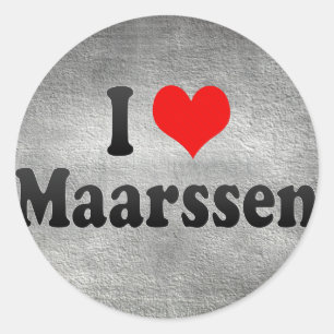 I Love Maarssen, Nederland Ronde Sticker
