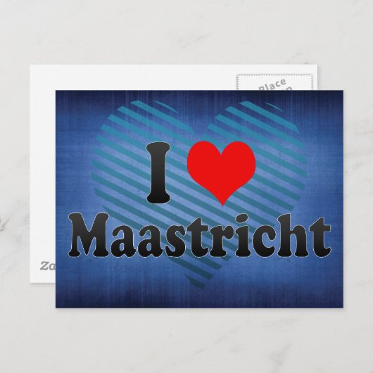 I Love Maastricht, Nederland Briefkaart (Voorkant / Achterkant)