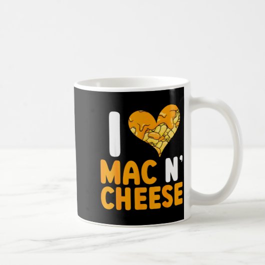 I Love Mac N' Cheese Funny Mac And Cheese  Koffiemok (Rechts)