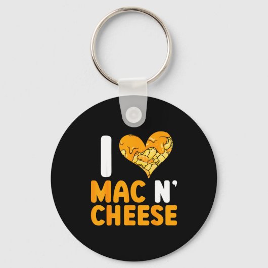 I Love Mac N' Cheese Funny Mac And Cheese  Sleutelhanger (Voorkant)