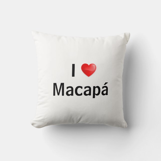 I love Macapá Kussen (Voorkant)