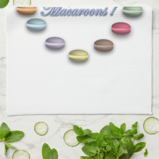 I Love Macaroons Towel Theedoek (Gevouwen)