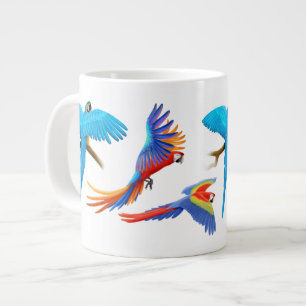I Love Macaw Parrots Extra Grote Mok