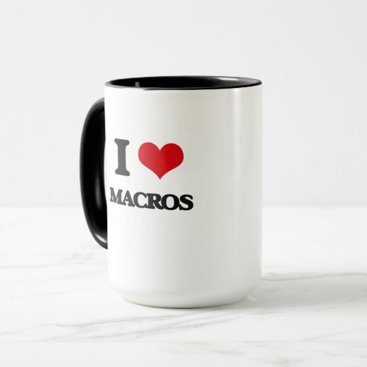 I Love Macros Mok (Voorkant links)