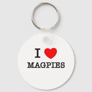I Love Magpies Sleutelhanger