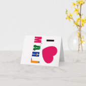 I Love Mahj Carte pour notes (Fleur jaune)