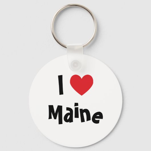I Love Maine Sleutelhanger (Voorkant)
