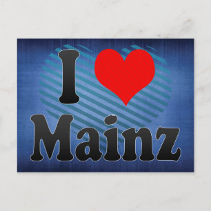 I Love Mainz, Duitsland Briefkaart