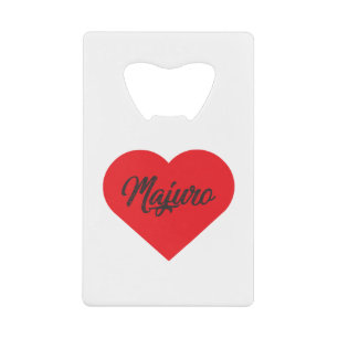 I Love Majuro Kredietkaart Flessenopener