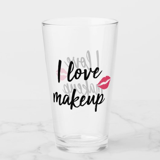 I Love Makeup Glas (Voorkant)