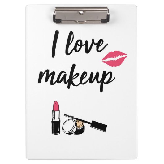 I Love Makeup Klembord (Voorkant)