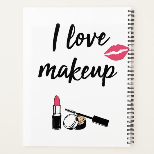 I Love Makeup Planner (Achterkant)