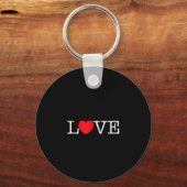 I Love Malachi Heart Family Name Malachi Groovy Sleutelhanger (Voorkant)