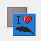 I Love Manatees Magnet (Recto/Verso)
