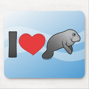 I Love Manatees Muismat