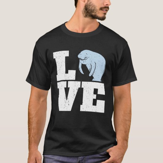 I Love Manatees Pullover Sweat - shirt à capuche (Devant)