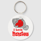 I Love Manatees Sleutelhanger (Voorkant)