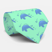 I Love Manatees Stropdas (Opgerold)
