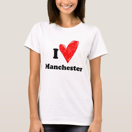 I love Manchester T-shirt (Voorkant)