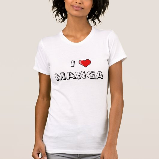 I Love Manga T-shirt (Voorkant)