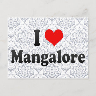 I Love Mangalore, India Briefkaart