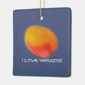 I Love Mango Keramisch Ornament (Links)