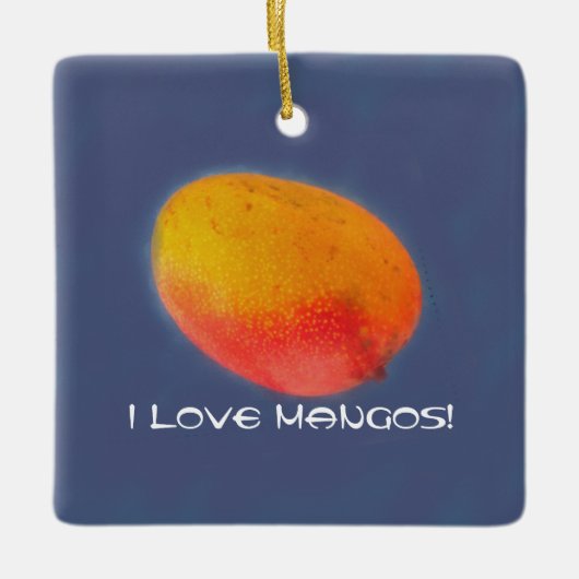 I Love Mango Keramisch Ornament (Voorkant)