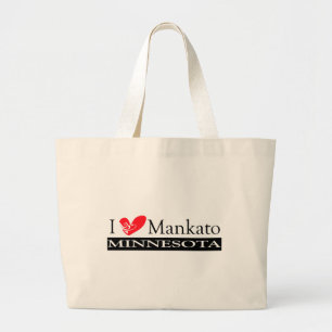 I Love Mankato Minnesota Grote Tote Bag