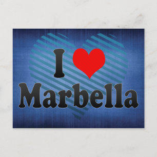I Love Marbella, Spain Briefkaart