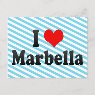 I Love Marbella, Spain Briefkaart