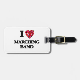 I Love Marching Band Bagagelabel