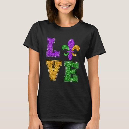 I Love Mardi Gras Shirt Mardi Gras Gift for Men_s (Voorkant)